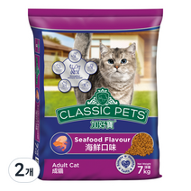 컴페니언펫츠클래식 고양이 사료 씨푸드, 7kg, 2개