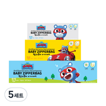 유이앤루이 슈퍼잭 항균 분해 지퍼백 S + M + L 세트, 5세트