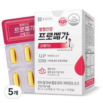 종근당건강 장용성 프로메가 오메가3 22.2g, 5개