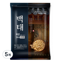 오리지널그레인 백태, 500g, 5개