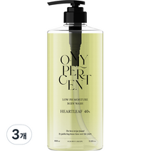 온리퍼센트 어성초 40 약산성 모이스처 바디워시, 3개, 1000ml