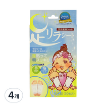 아시리라 시트 릴랙스 발패치 로즈향, 4개, 30개입