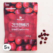 그린너트 건크랜베리, 500g, 5개