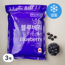 웰프레쉬 캐나다산 블루베리 (냉동), 1.3kg, 3개