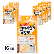 리빙굿 전자레인지 세정제, 15g, 16개입