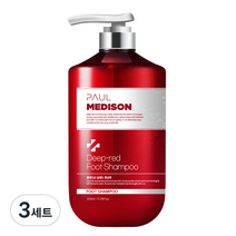 폴메디슨 딥레드 대용량 각질케어 풋샴푸, 510ml, 3세트