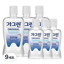 가그린 오리지널 구강세정제 750ml 3p + 250ml 3p, 9세트