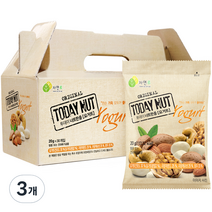 투데이넛 너트한줌 요거트 견과 선물세트 30개입, 600g, 3개