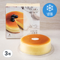 베즐리 부드럽고 진한 수플레 치즈 케이크 (냉동), 470g, 3개