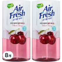 홈즈 에어후레쉬 크리스탈워 본품, 400ml, 8개, 블랙 체리 향