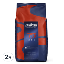 라바짜 탑 클래스 원두, 홀빈(분쇄안함), 1kg, 2개