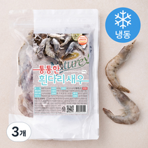 앤쿡 통통한 흰다리 새우 (냉동), 500g, 3개