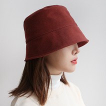 바비수 코튼시크 로우 버킷햇