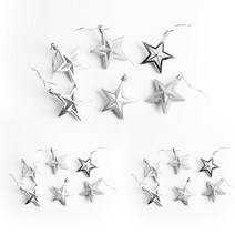 파티해 오너먼트 별장식 6종 3세트, 실버