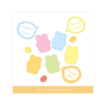 도나앤데코 구디 알록달록 데코스티커 11종 x 20p 세트, 003 젤리 곰돌이, 1세트