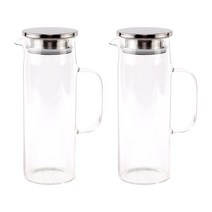블룸엣홈 내열유리 냉장고 물병 2p, 혼합색상, 1200ml
