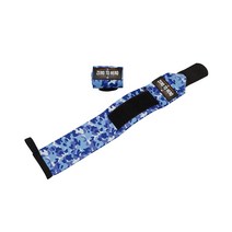 제로투히어로 헬스 카모 손목보호대 EXCLUSIVE Blue camo 양쪽 세트, 1세트