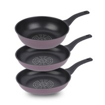 키친아트 프리미엄 파스텔 후라이팬 3p 세트, 프라이팬 26cm 2p + 궁중팬 26cm, 혼합색상