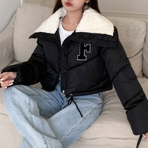 마이시즌 여성용 프리즌 털 패딩