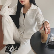 여성용 아르킨 골지 집업 + 팬츠 세트 SET1851K21