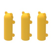 JCP 곰돌이 멀티 코너 보호대, 3개, 3.5cm, 옐로우