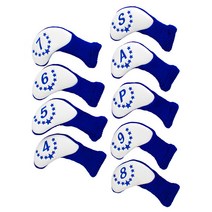 터논 니트 아이언 헤드커버 9종 세트 랜덤발송, 블루