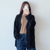 로미스토리 여성용 박시핏 니트 가디건