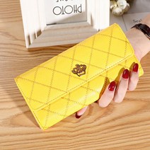 버클 다이아몬드 크라운 멀티 장지갑