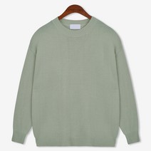 가이스토리 남성용 무지 일렌 라운드 니트