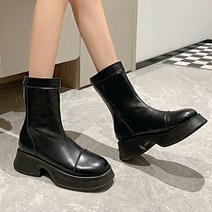 메드인코 여성용 통굽 앵클부츠