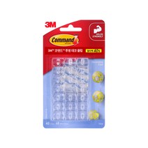 3M 코맨드 투명 데코 클립 40p, 혼합색상, 1개