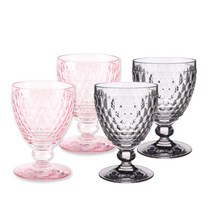 빌레로이앤보흐 보스톤 고블렛 400ml x 2종 세트, 투명, 핑크, 2세트