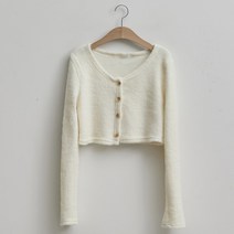여성용 델린 보들 크롭 가디건 #22250