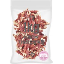 초심 강아지 대용량 실속형 수제간식 1kg, 1개, 오리스틱