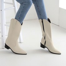멜팅나인 여성용 미들기장 웨스턴 앵클부츠 5cm JTB40