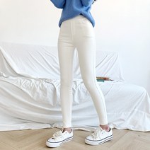 잘빠진 여성용 올밴딩 융털 기모 스키니 팬츠