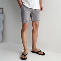 머시따 남성용 스트링 밴딩 린넨 반바지
