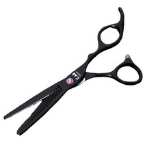 펫트롱 반려동물 미용 숱가위 16cm, 블랙, 1개