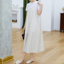 디어로라 여성용 린넨 뷔스티에 원피스