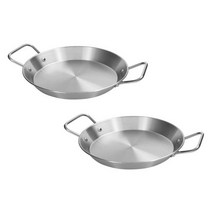 키친아트 올 스테인레스 빠에야팬, 18cm, 2개