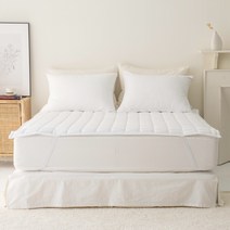 GoodSleep Allos 침대패드 겸 카페트 고정밴딩형, 화이트
