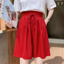 모네타 여성용 드레이프 캐주얼 5부 팬츠