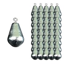 NSB 아연도금 스위벨 싱커 벌크 물방울 봉돌, 40개