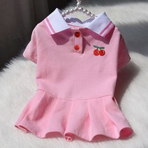 스타 반려동물 테니스복st 원피스, 핑크