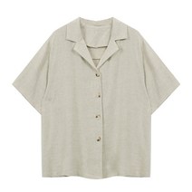 탱커스 여성용 카라넥 가오리핏 심플 자켓