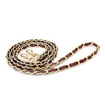 에스엠씨 골드 체인 휴대폰 스트랩 롱, 1개, 와인