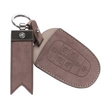 메이튼 쌍용 자동차 스마트 키 케이스 가죽 홀더 SS_01, 밀키베이지, 1개