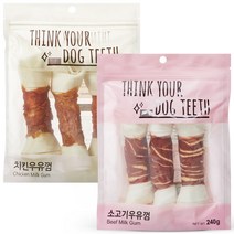 Think your dog teeth 치킨 3p + 소고기 3p 세트, 1세트, 치킨, 소고기