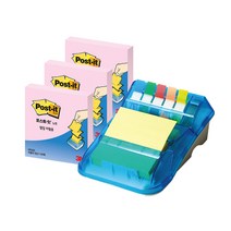 쓰리엠 포스트잇 팝업 디스펜서 KR-2001 + 팝업 리필 KR330 3p 세트, 러블리핑크(팝업 리필), 1세트