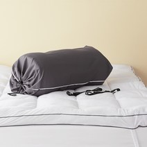 라뽐므 노르빅 극세사 토퍼 + 파우치 세트, 토퍼(어반 화이트), 파우치(차콜 그레이)